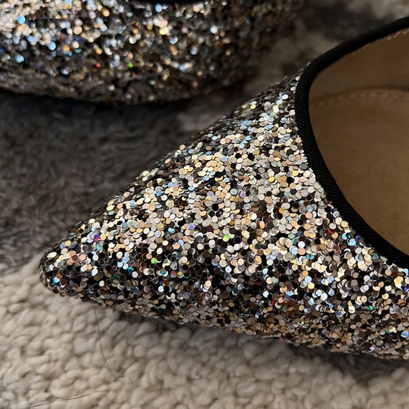 Old Navy silver glitter heels, size 8 NWT! - Picture 3 of 6